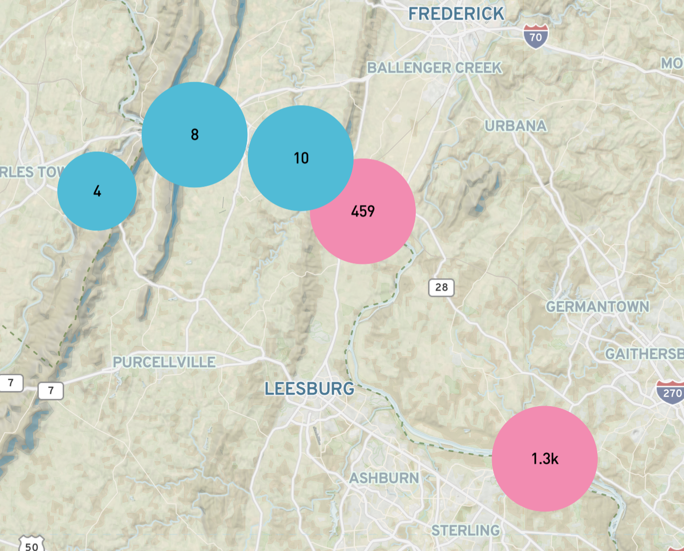 Map of DMV